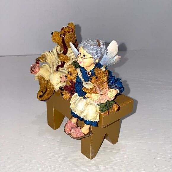 Boyds Bears Set Archer Straitshot & Grandma Faeriehugs Shelf Sitters Figurine - Picture 4 of 12